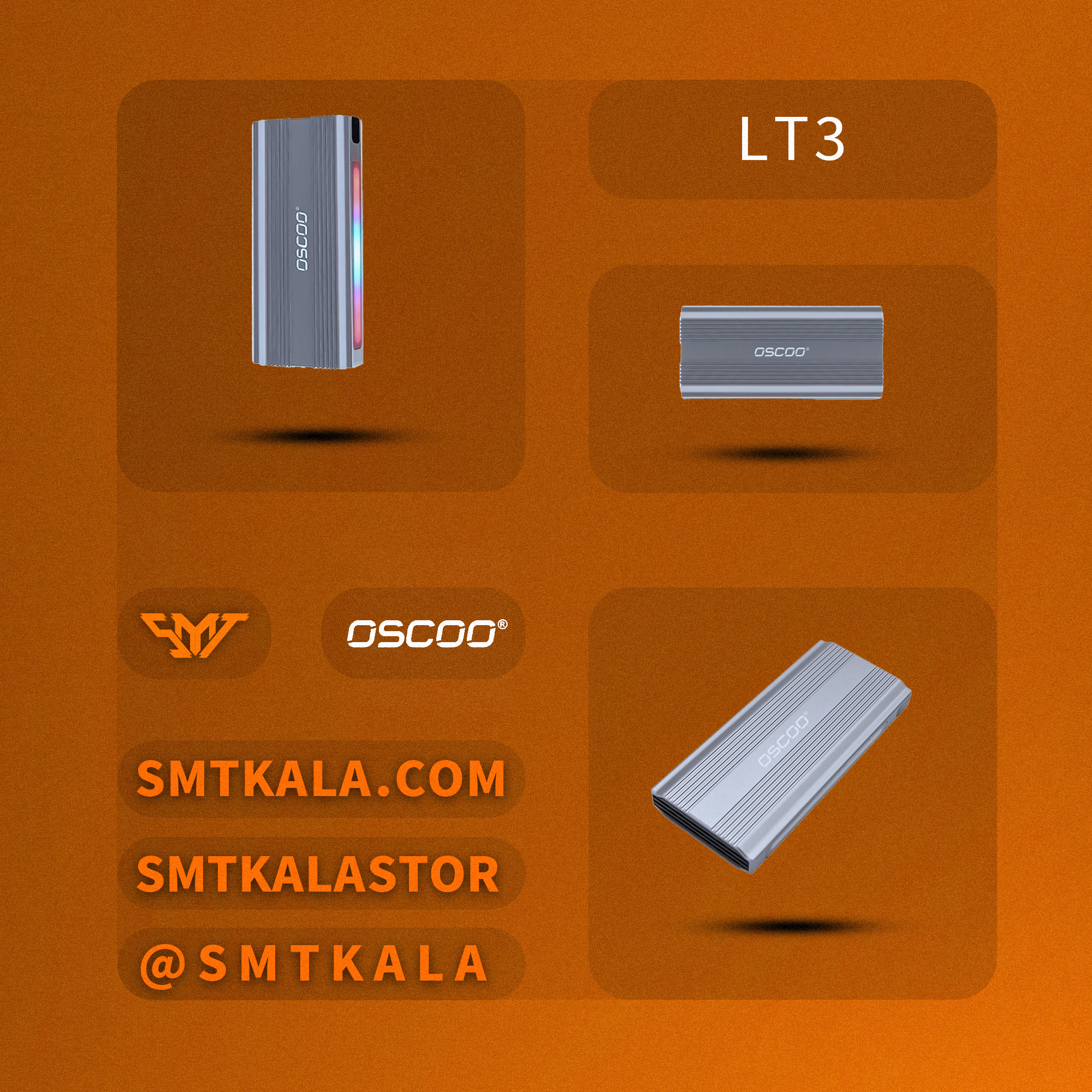 LT3 قیمت و خرید باکس هارد NVMe M2 SSD اسکو مدل