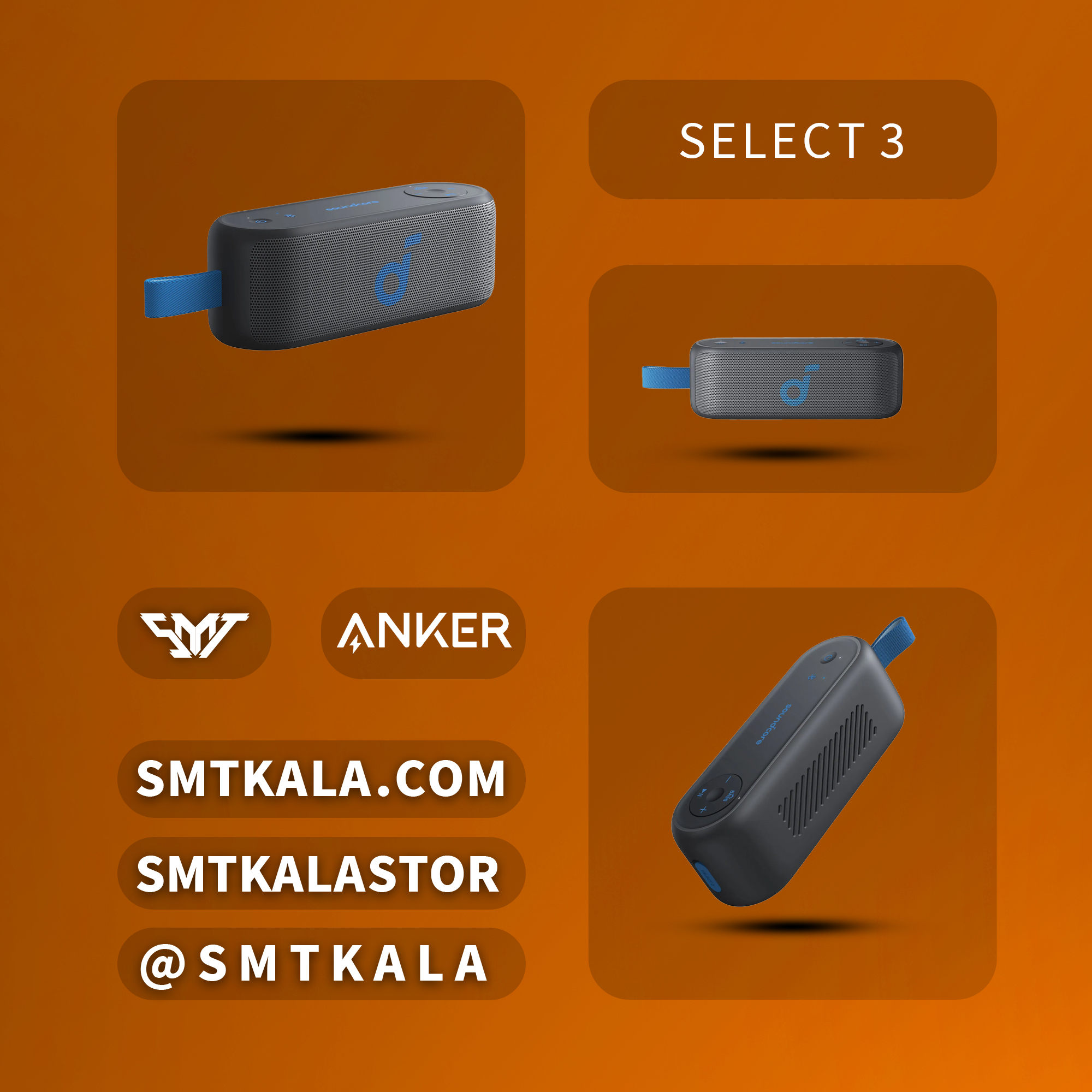 Select 3 Select 3 قیمت و خرید اسپیکر بی سیم انکر مدل - تصویر 1