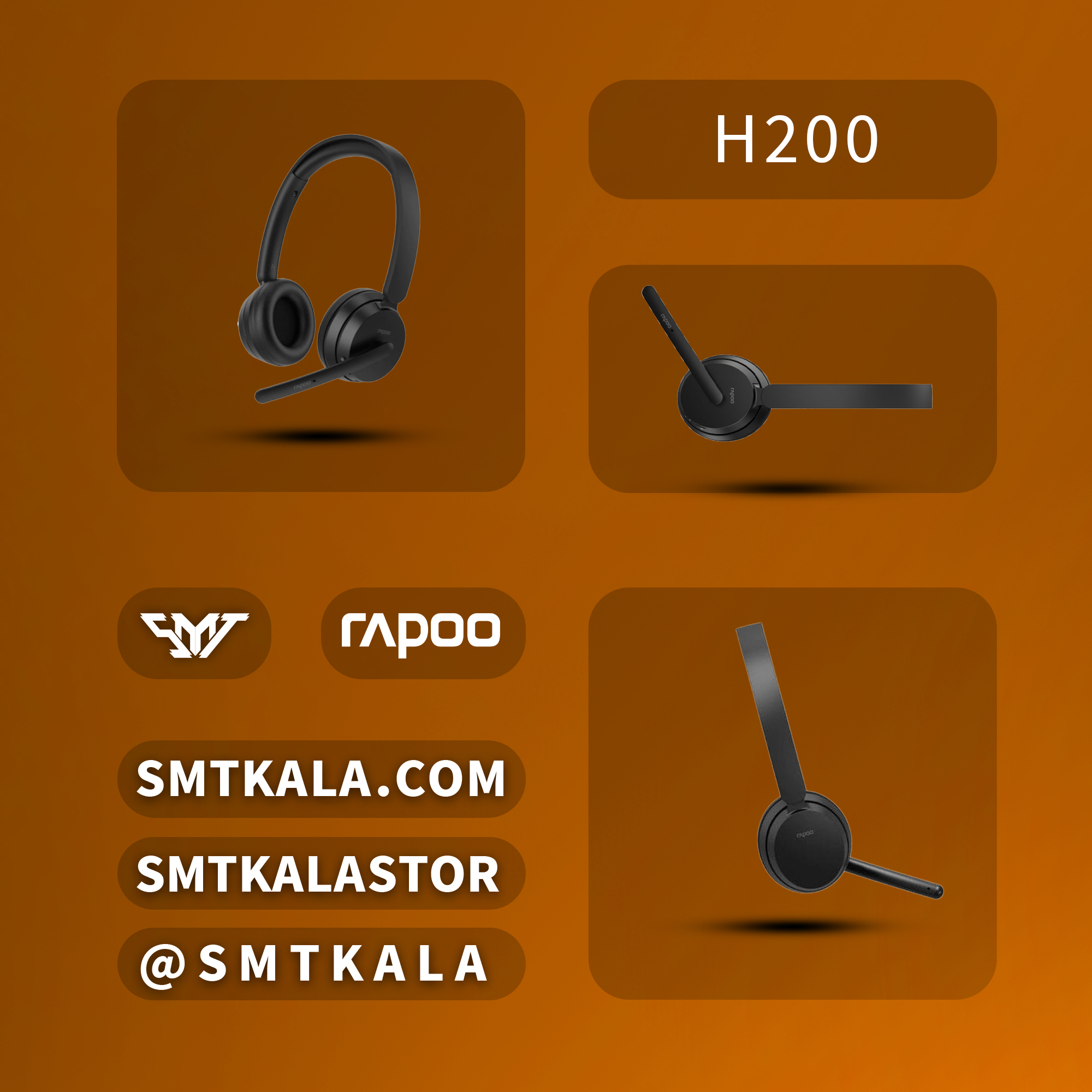 H200 H200 قیمت و خرید هدست اداری رپو مدل - تصویر 1